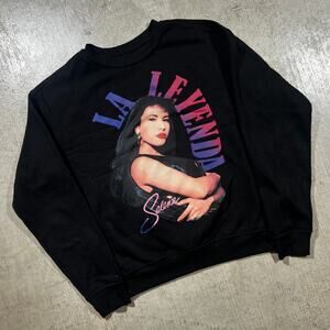 Selena La Leyenda Sweatshirt XS Black Merch Crewneck